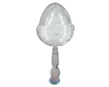 A George III silver caddy spoon with acorn bowl.