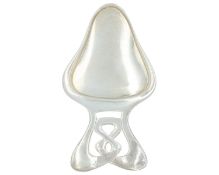 An Arts & Crafts silver caddy spoon by Deakin & Francis.