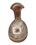 KESWICK SCHOOL OF INDUSTRIAL ARTS - A silver plate on copper caddy spoon.