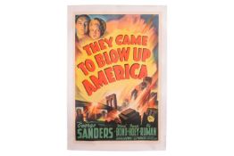 A collection of five film posters, to include: They Came To Blow Up America (1943), US One Sheet, 41