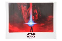 Star Wars The Last Jedi poster, double sided, advanced teaser Star Wars Force Awakens teaser british