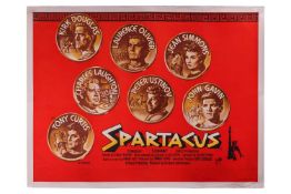 Spartacus (1960) British Quad, 40 x 30 inches, on linen 42 x 32 inches, rolled, Saul Bass artwork, p