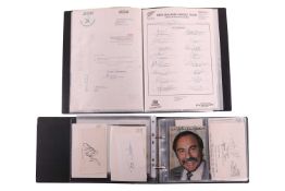 Autographs: Sports Personalities – includes, Stephen Hendry and Mike Hallett, Nick Faldo, Ian Woosna