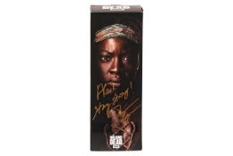 Threezero, The Walking Dead Michonne 1:6 scale collectible figure, 3Z0019, outer box autographed by 