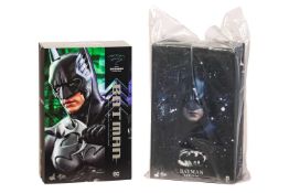 A Hot Toys 'Batman Forever Sonar Suit' 1:6 scale collectible figure, MMS593, together with a Batman 