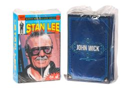A Hot Toys John Wick 1:6 scale collectible figure, MMS504, together with a 1:6 scale Stan Lee figure
