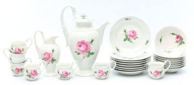25 Teile eines Kaffeeservices, Meissen.