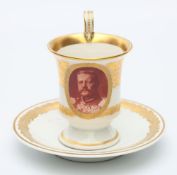 Portraittasse mit Untertasse, KPM Berlin.