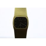 Tissot. Yellow gold ladies wrist watch