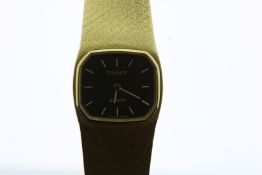 Tissot. Yellow gold ladies wrist watch