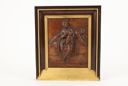 Carved relief plaque: Mary with child (about 1700)