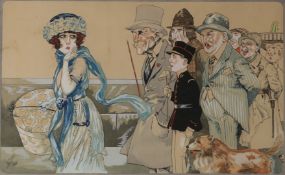 French School (early 20th century). Elegant lady (1920)