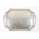Silver serving tray