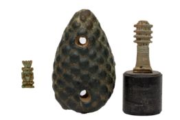 Egypt, three faience amulets, Late Period, ca. 700 - 300 BCE;