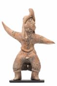 West Mexico, Colima culture, 200 BCE - 300 CE, terracotta dancing figure.