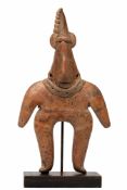 Mexico, Colima, 300 BCE-100 CE, dancing priest figure,