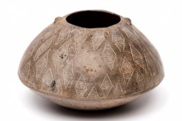 Argentina, Aguenda Culture, a terracotta vessel, ca. 700-1000 CE,