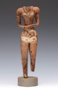 Mexico, Jalisco, 300 BCE - 400 CE, a fine terracotta sculpture of a standing female torso,