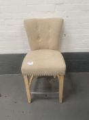 Cream Knocker Back Barstool