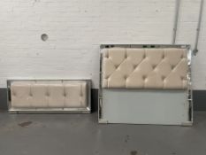 Sofia Headboard and Footboard Cream Velvet