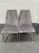 Set of 2 Grey Wilton Dining Chairs