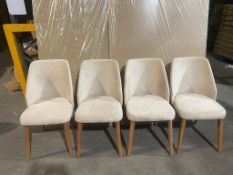 Set of 4 Cream Zara Chairs