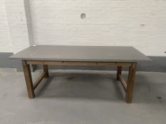 Industrial Rectangular Dining Table