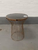 Glass Top Round Dining Table