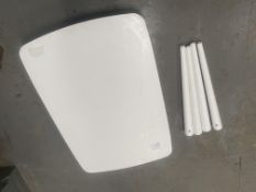 Fara White Dining Table (no fittings)