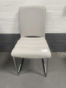 Storm Grey PU Leather Dining Chair
