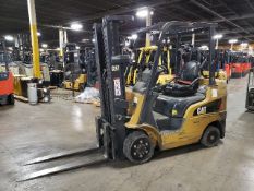 2021 CAT LPG Forklift 5,000lbs Capacity Intgrl sideshift 83/187" load height 4512 HOURS -