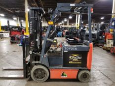 2022 TOYOTA 8FBCU20-COMP 4,000lbs Capacity Electric Forklift 36V sideshift 83/189" load height