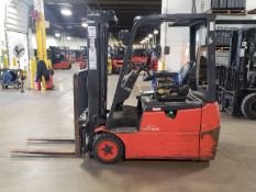2018 LINDE E20 4,000lbs Capacity Electric Forklift 48V sideshift 83/188" load height