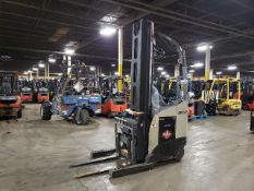 2018 CROWN RM6025-45 4,500lbs Capacity Electric Narrow Aisle Reach Truck 36V sideshift 113/252" load