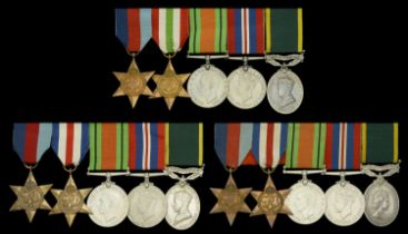 Five: Corporal R. J. Buckley, Middlesex Regiment 1939-45 Star; Italy Star; Defence and War...