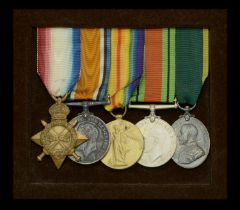 Five: Corporal A. C. Gillings, Middlesex Regiment, later Royal Sussex Regiment 1914-15...