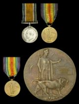 Family Group: Pair: Private T. Austin, Middlesex Regiment British War and Victory...