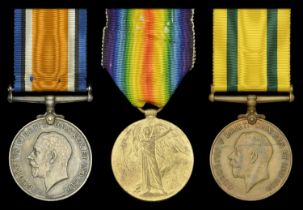 Three: Private H. T. Fuller, Middlesex Regiment British War and Victory Medals (265232...