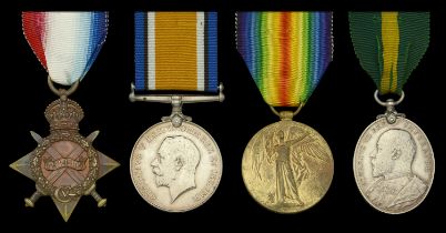 Four: Private C. Salmon, Middlesex Regiment 1914-15 Star (38. Pte. C. Salmon, Middx....