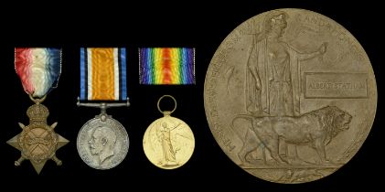 Three: Private A. Statham, Middlesex Regiment, who was killed in action on the Western...