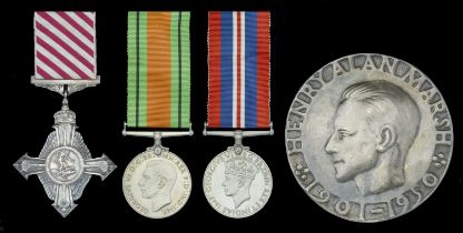 A Second War A.F.C. group of three awarded to Squadron Leader H. A. Marsh, Royal Air Force,...