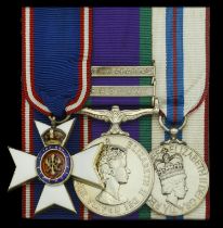 A post-War 'Royal Yacht' L.V.O. group of three awarded to Commander D. M. L. Braybrooke,...