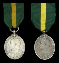 Territorial Force Efficiency Medal, E.VII.R. (2) (64 Pte. J. Carter. 9/Middx: Regt.; ... J....