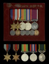 Five: Corporal J. Stickley, Middlesex Regiment 1939-45 Star; France and Germany Star;...