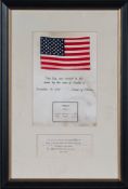 An American Flag Carried to the moon on Apollo 12