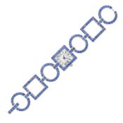 Taffin White Gold and Sapphire 'Stella' Wristwatch