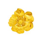 Ilias Lalaounis Gold Flower Pendant Clip-Brooch