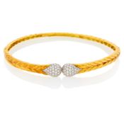 Gold, Platinum and Diamond Necklace