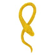 Ilias Lalaounis Gold Serpent Clip-Brooch