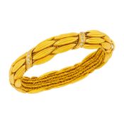 Ilias Lalaounis Gold and Diamond Wreath Bracelet